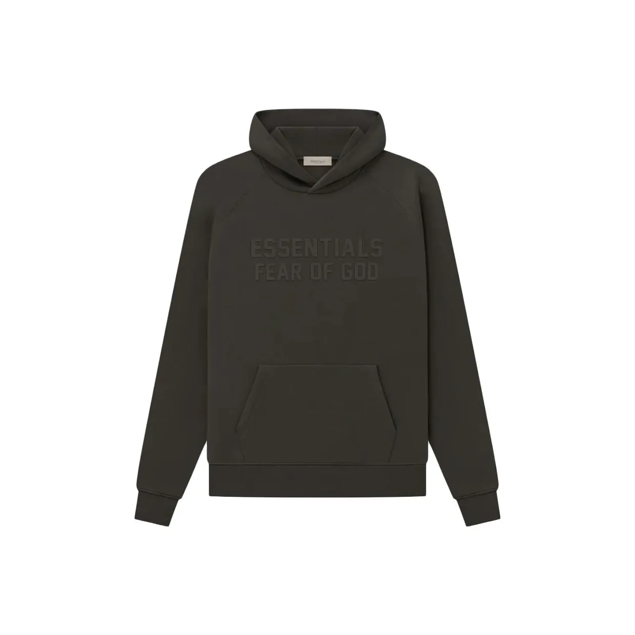 Аутентичный и готовый Fear Of God Essentials 23SS клубные тисненые offset буквы толстая хлопковая футболка плюс бархатное худи