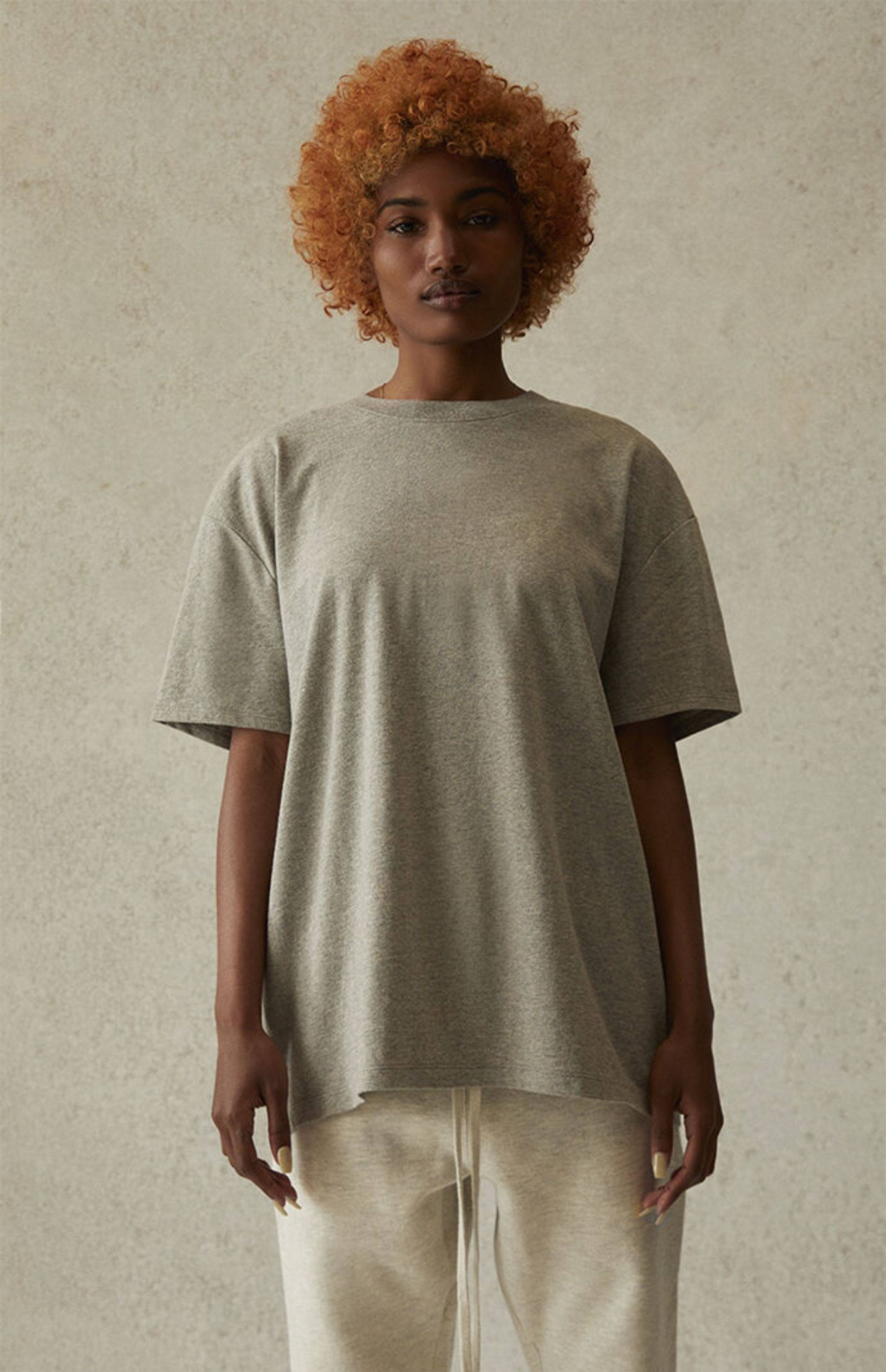 Имеется в наличии высококачественный товар Fear of God FOG Essentials 21ss за письмо logo короткий рукав Футболка мужской, essentials fog fear of god 