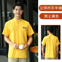 LW Стоящий воротничный топ на половине рукава