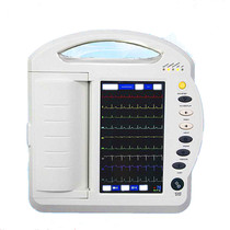 Electrocardiograph detector medical 3 - track 6 - way 12 guided automatic analysis of household unit reservation