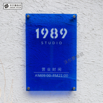 Korea ins display brand milk tea clothing store Net red logo House acrylic advertising signboard company plaque