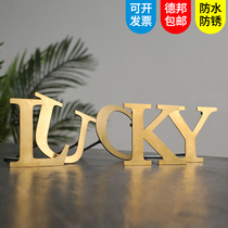 Seiko electroplating solid stainless steel advertising word Custom Shop signboard custom outdoor billboard production