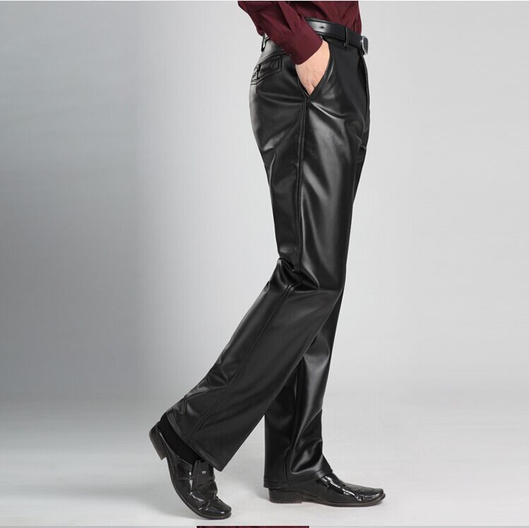 Pantalon cuir homme droit pour hiver - Ref 1486853 Image 8