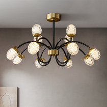 Pine Nuts Full Copper Living Room Light Luxurious Nordic Suction Light Brief Postmodern Restaurant Creative Clothing Shop Shop Lamps