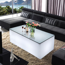 Rectangular LED luminous table Promotional KTV coffee table Color bar table Dice stool box bar table