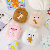 Milkjoy Dudu sanitary cotton bag Japanese cute portable sanitary napkin storage bag student aunt towel bag m towel bag