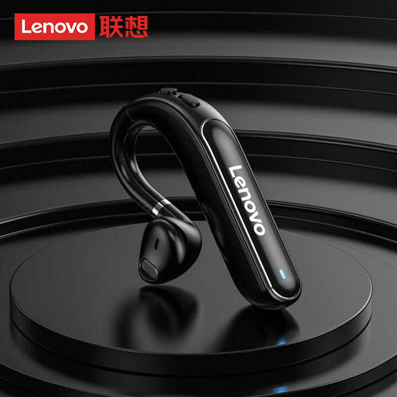 Lenovo Wireless Bluetooth Headset Single Ear Hang-ear Long Waiting for Big Battery Driver Driving Special Hands-Free Call Half-In-Ear Sports Running Suitable for Apple Huawei Xiaomi