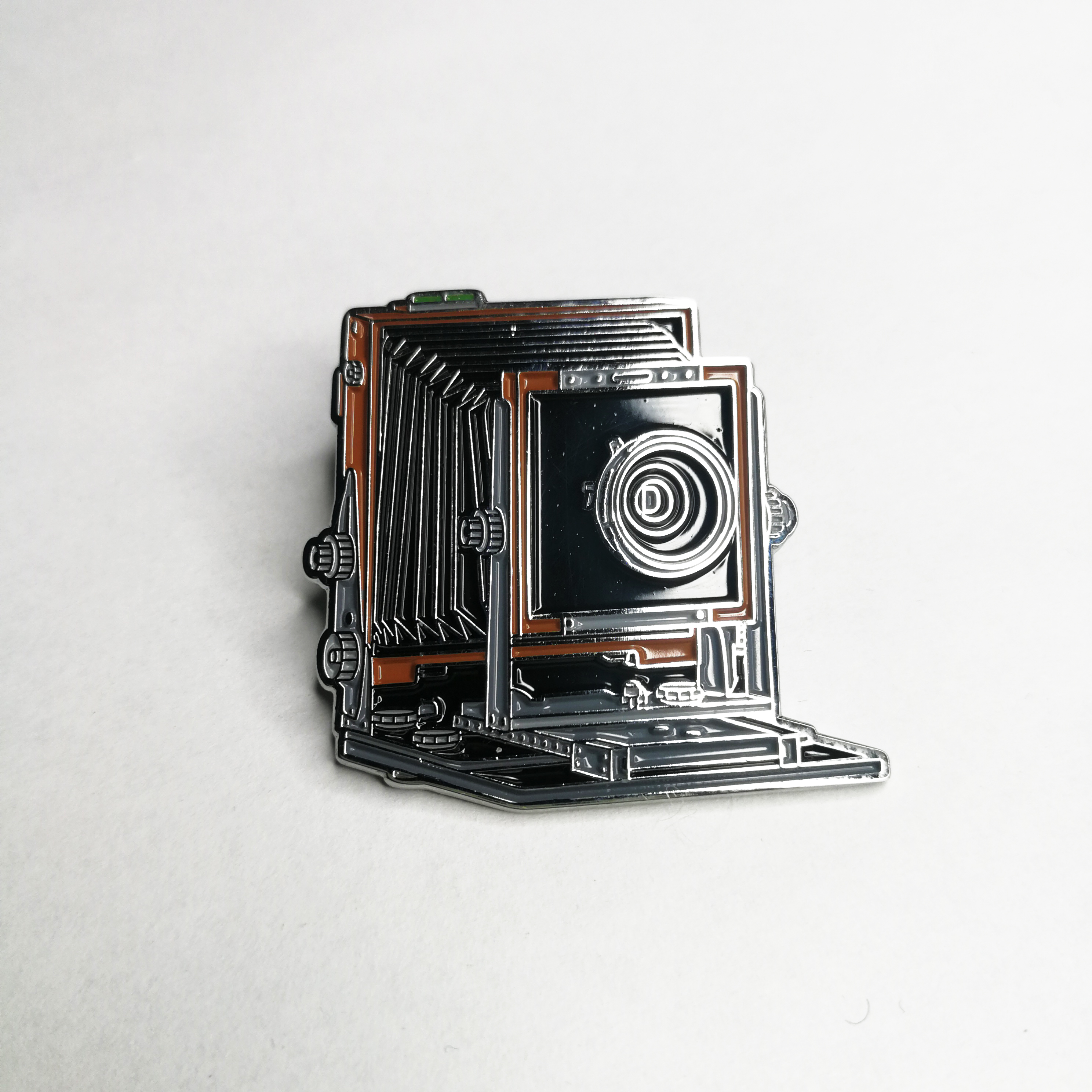  Chamonix Camera Badge Large Format Badge Rolleiflex 2.8f Camera Brooch