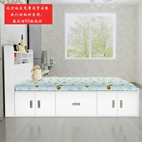 tấm Twin kệ đầu giường đơn vị nhỏ lưu trữ chiều cao giường tatami hộp ngăn kéo với một giường đôi Lushuihe - Giường giường ngủ 1m2