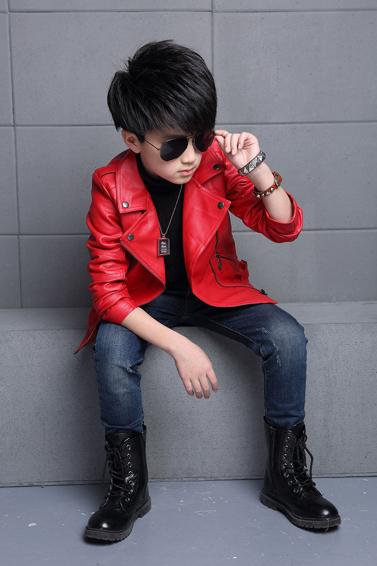 Blouson enfant en cuir PU - Ref 2159612 Image 13