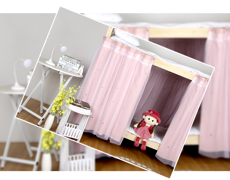Rèm cửa phòng ngủ tập thể dưới màn cửa thoáng khí rèm treo giường