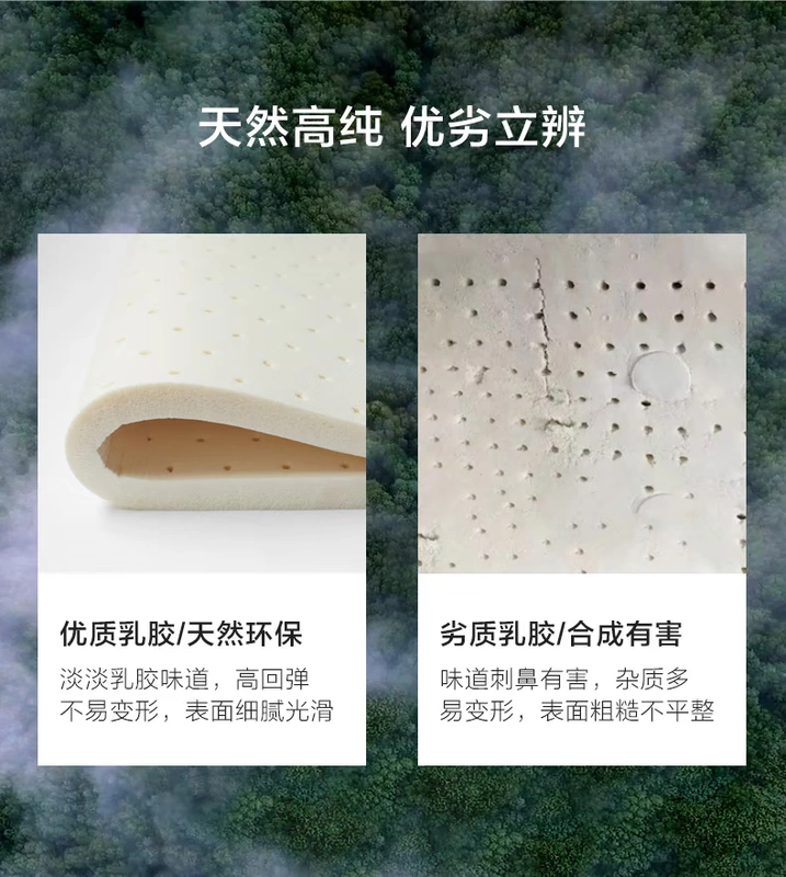 Nệm cao su ANASU Nệm lò xo độc lập Simmons 1.8m1.5m nệm mềm và cứng lưỡng dụng - Nệm