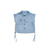 Летняя одежда, детская рубашка, детский комплект без рукавов, в американском стиле