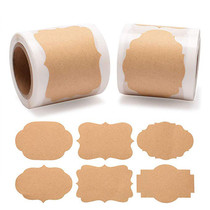 Kraft paper baking packaging self-adhesive stickers handmade cake label packaging box decoration sealing sticker