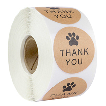 500 rolls round thank you sticker thank you sealing sticker baking gift packaging decorative label