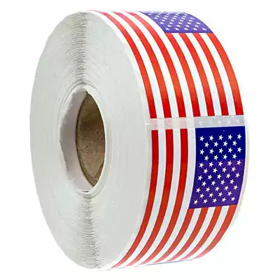 250 American Flag Stickers Diary Album DIY Stickers Campus Student Activity Decoration Stickers Labels