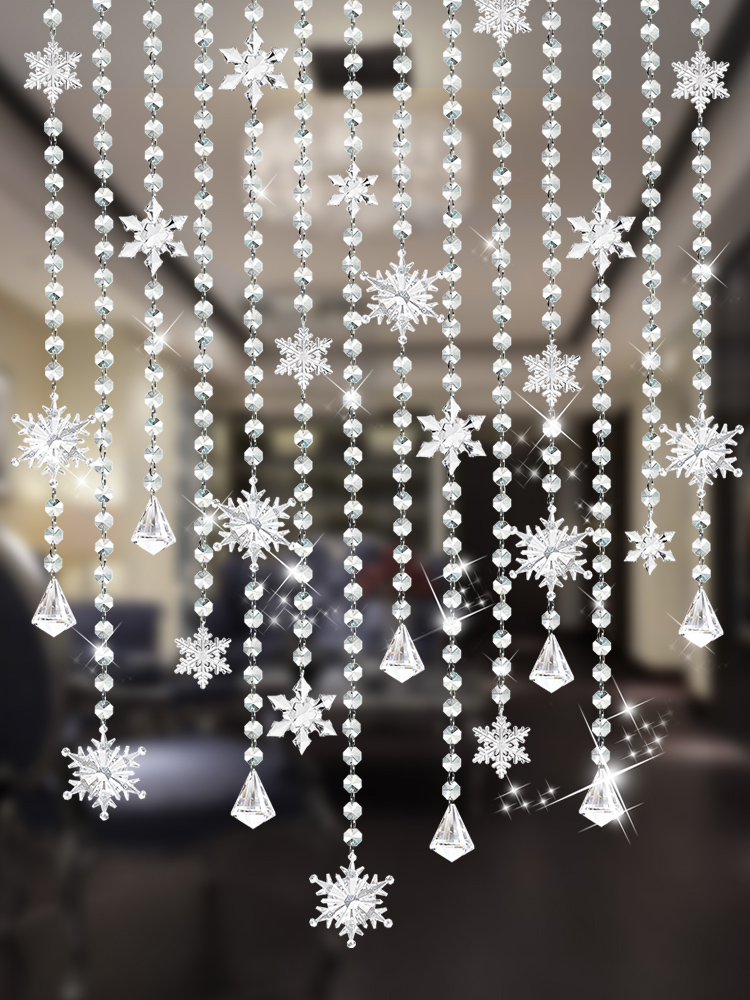 Bead curtain Crystal partition Dining room Living room entrance Powder room Bedroom door curtain Aisle curtain Hanging curtain Household free hole