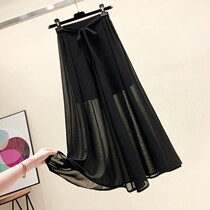 Big Code Women Dress 2022 New Fat Mm Horn 90% Pants Skirt Snowspun Broadlegged Pants Summer Lady Spring Thin 200 catty 230