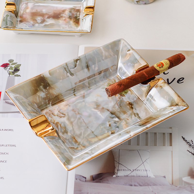 Eurostyle Ceramics Cigarettes BIG NAME CREATIVE PERSONALITY TREND EXTRAVAGANT HOME LIVING ROOM OFFICE DECORATION TEA TABLE HEM