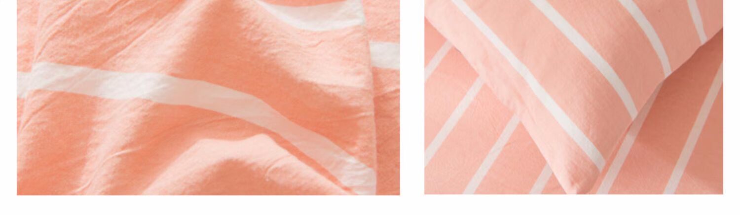 Nhung Bắc cực cotton Nhật Bản màu đơn giản dệt bông giặt sọc hồng vỏ gối bông 48x74 cặp - Gối trường hợp gối chống trào ngược cho bé