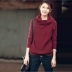 [Đặc biệt hàng ngày] Siqin vô vị mỏng dày áo len trùm đầu áo len cotton hoang dã cơ sở phụ nữ áo gile len Áo / áo thun