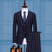 Korean slim fit handsome groom wedding dress Young men suit men suit Business casual professional formal man