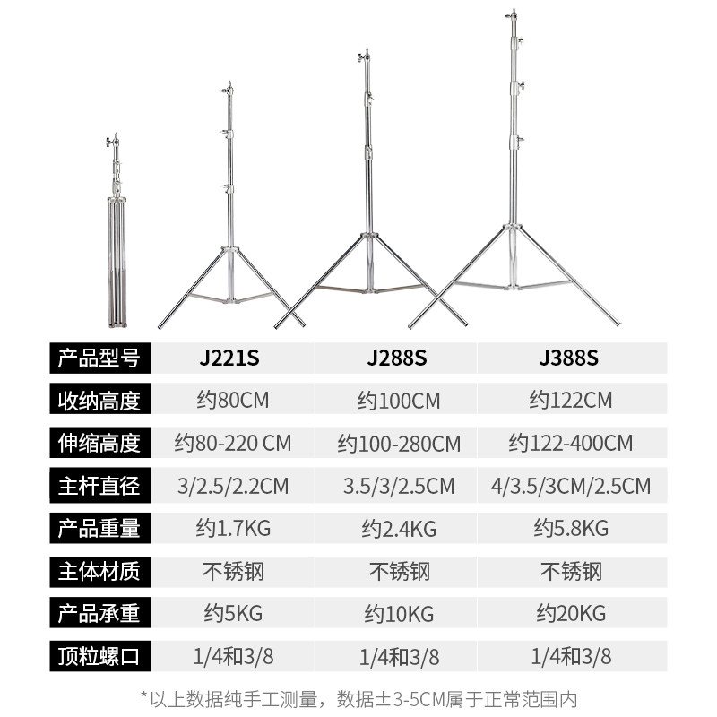 selens不锈钢灯架2.8米摄影魔术腿,25年影视拍摄必备神器!便携三脚架+C型支架组合,打造专业打光体验🔥-灯附件-淘宝好物网