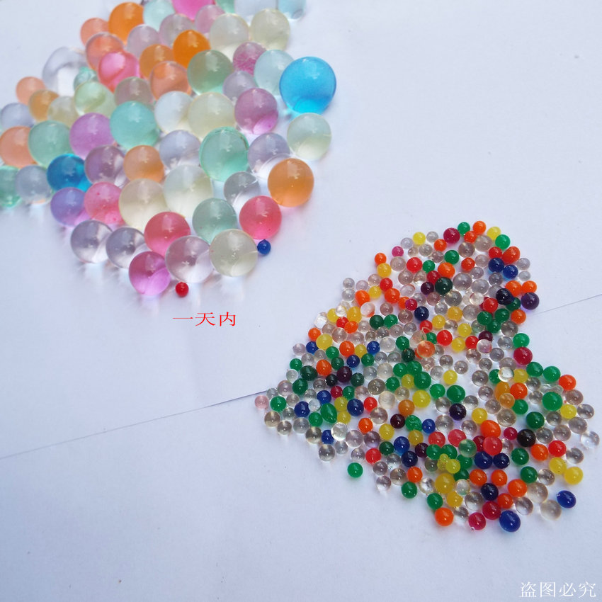 Làm vườn cung cấp nước bùn pha lê hấp thụ hạt bong bóng hạt lớn cầu vồng chai bọt biển bé cây thủy canh đặc biệt vòi tăng áp tưới cây