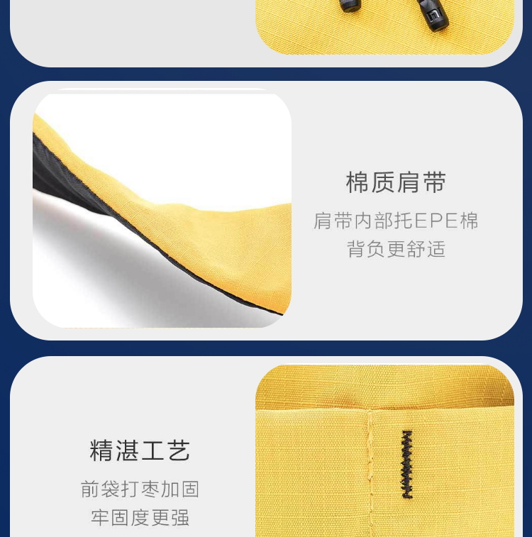 Millet nhỏ ba lô ánh sáng đầy màu sắc thời trang nam và nữ túi đeo vai bình thường không thấm nước túi du lịch leo núi túi sinh viên - Ba lô balo học sinh tiểu học