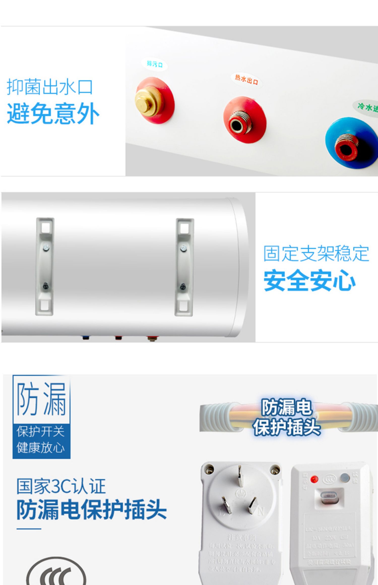 máy tắm nóng lạnh Tiếp cận âm nhạc DSZF-60A lưu trữ nước nóng điện gia dụng lưu trữ nước nóng tốc độ tắm 2000w - Máy đun nước máy nóng