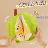 Peelable Durian Plush Toy Stress Relief Toy Simulation Creative Detachable Doll for Girls' Birthday Gift