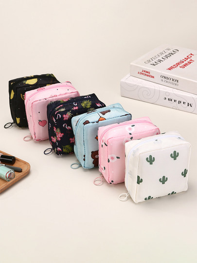 New Cute Sanitary Pad Storage Bag for Girls, Portable Menstrual Pad Storage Bag, Small Portable Bag, Coin Purse