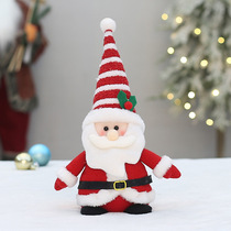 Cute Santa Claus doll white snowman doll plush toy small childrens rag doll Christmas gift