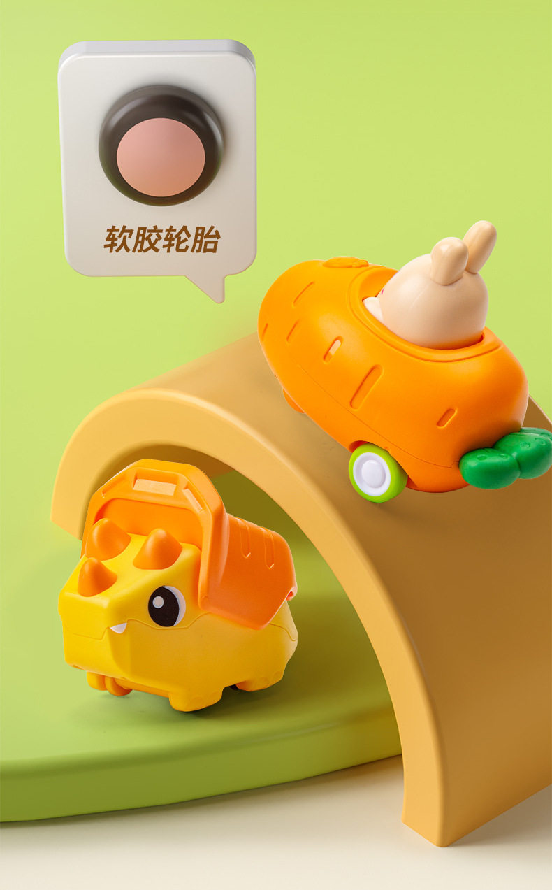 Погремушка 儿童按压式小汽车男女孩1一2岁3惯性回力车6个月宝宝婴儿益智玩具 Jifanpaul