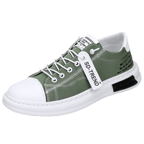 Spring mens shoes breathable ice silk canvas trendy shoes quick-drying cloth shoes one-step lazy driving mens internet celebrity sneakers