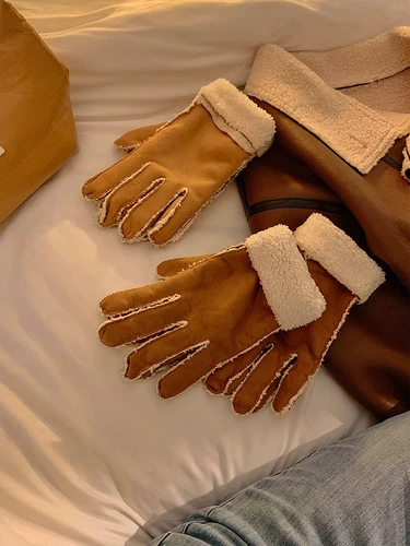 Бархатные перчатки, удерживающий тепло комплект, ветрозащитный защищающий от холода зимний милый электромобиль для велоспорта, защита транспорта