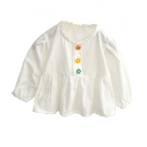 Baby doll shirt summer spring clothes for girls baby girl new style girls shirt fashionable autumn Korean version long sleeve baby