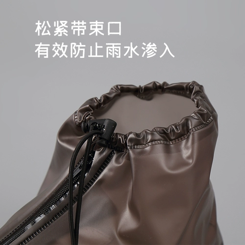 Осенние водонепроницаемые полиуретановые нескользящие портативные туфли, силиконовые износостойкие носки, высокие сапоги, увеличенная толщина