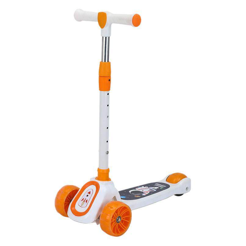 Children's Scooter for Ages 1-12, Baby Scooter with Music and Lights, Can Sit and Ride