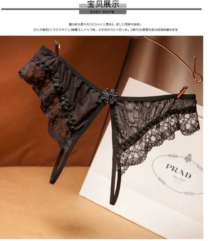 quần lót nam hở đáy Quần lót nữ xẻ tà quần thun hở lưng gợi cảm ren quyến rũ thông phổ biến hot girl sinh viên áo thun trong suốt quần lót lọt khe mẫu quần lót hở đáy