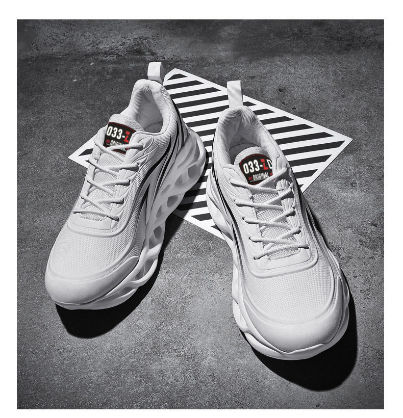 Мода повседневная обувь 2022新款春秋季布鞋刀锋飞织透气运动鞋女休闲鞋系带厚底时尚男鞋