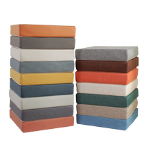 High-density sponge seat cushion thickened chair cushion heightened cushion thick seat office sedentary fart cushion seat cushion