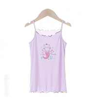 Childrens vest girls summer halter top ice silk bottoming underwear baby girl sleeveless t-shirt thin inner top