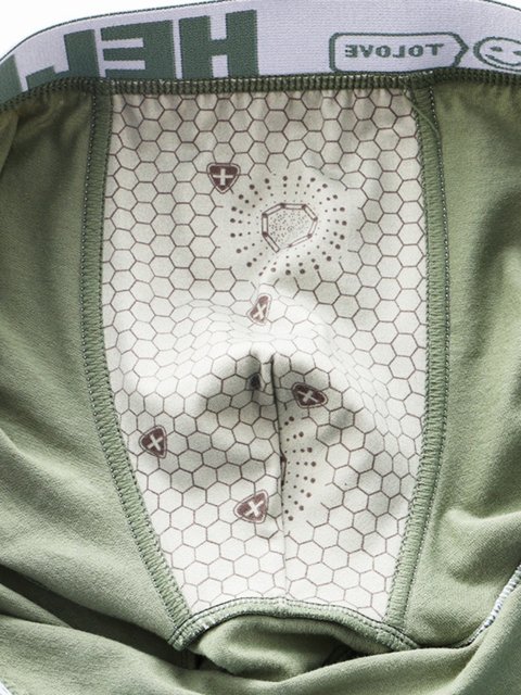 Men's Cotton Boxer Briefs, Breathable Sports Shorts for Teenagers, Large Size Trendy Men's Underwear