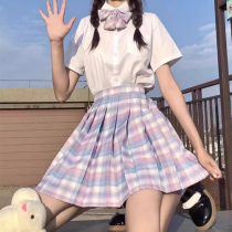 JK original genuine suit plaid skirt uniform short skirt summer school pleated skirt female college style skirt spring and autumn
