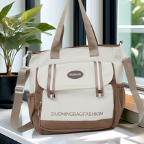 Tutorial bag for primary school students tutoring bag for boys and girls tutoring bag for girls 2024 new handbag crossbody bag shoulder art bag file bag boy canvas book bag middle school student tutoring bag textbook bag