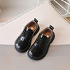 Boys' Leather Shoes, British Style Black and White Leather Shoes, Campus Casual Etiquette Shoes, Student Boys' Small Black Leather Shoes, Performance Shoes