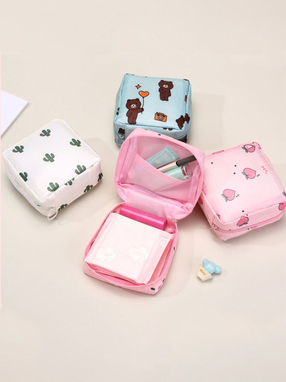 New Cute Sanitary Pad Storage Bag for Girls, Portable Menstrual Pad Storage Bag, Small Portable Bag, Coin Purse