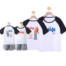Pro-son fit a three-four-mouth summer dress mother and mother female dress short sleeve pure cotton T-shirt 2024 new high-end high sense