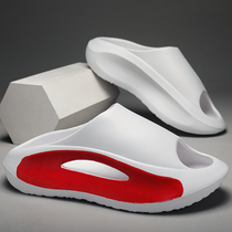 Slippers for men 2024 new summer outer wear sports sandals non-slip wear-resistant thick soles with a shit-stepping feeling large size sandals trendy